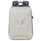 Sac à dos blanc avec coque rigide, style épuré