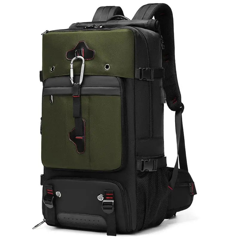 Sac à dos kaki avec design pratique pour road trips