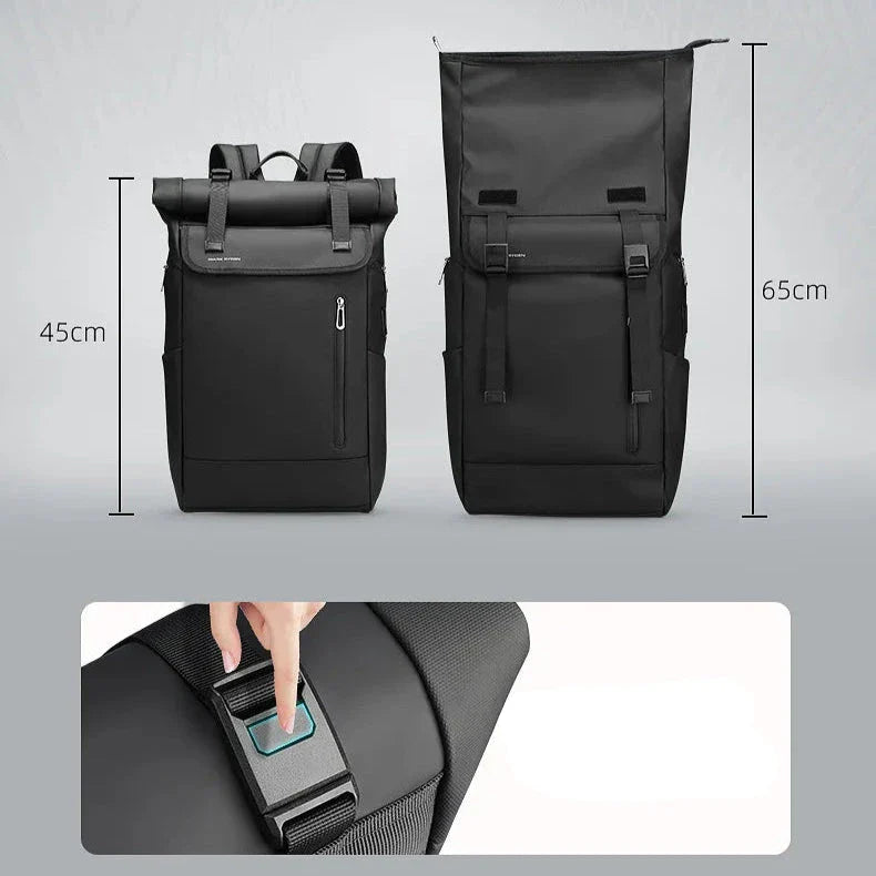 Port USB intégré sur le côté du sac à dos