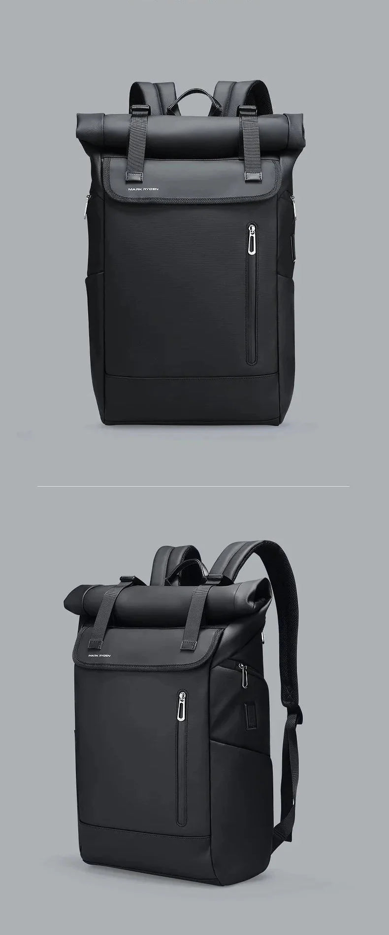 Sac à dos ouvert, montrant grande capacité de rangement