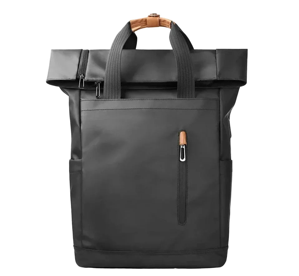 Vue de face du sac à dos roll top imperméable