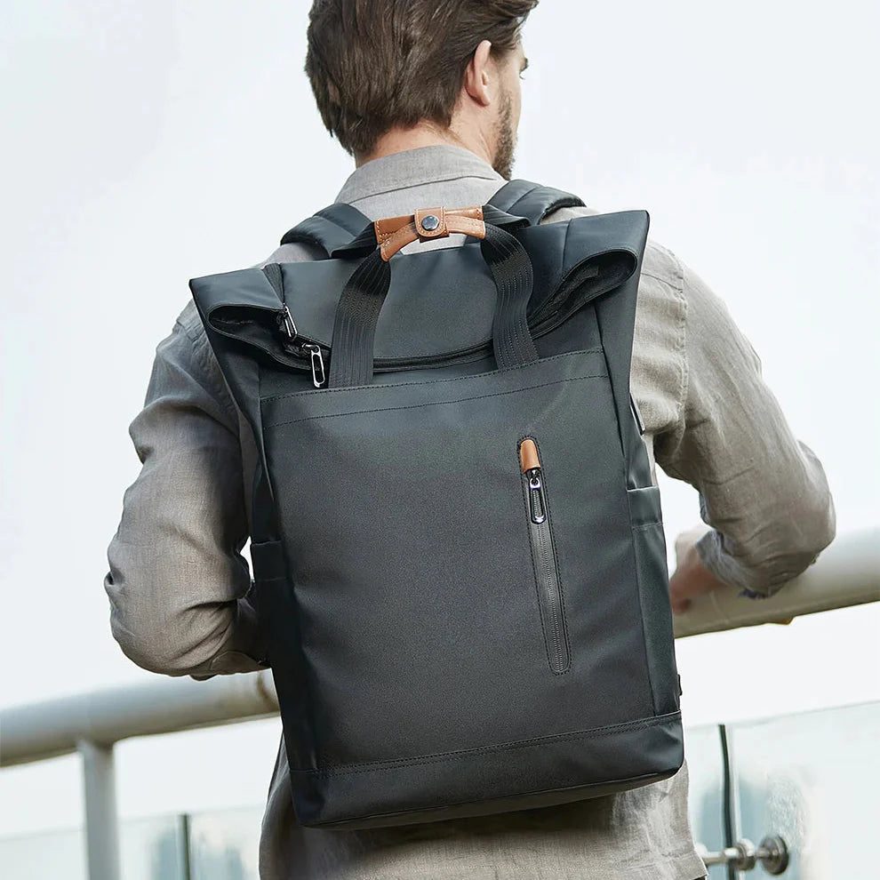 Sac à dos avec port USB et bretelles rembourrées