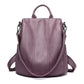 Sac à dos violet avec compartiment principal sécurisé