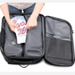 Sac à dos ouvert à 180° avec poches visibles