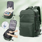 Sac à dos vert avec tissu imperméable et résistant