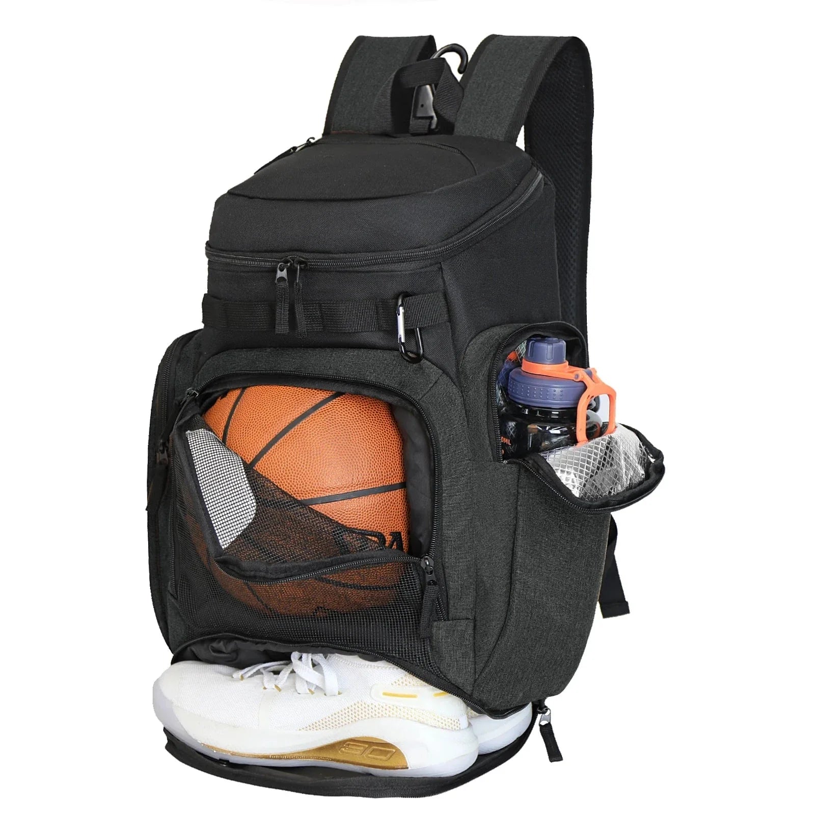 Sac à dos anthracite avec compartiment chaussures intégré