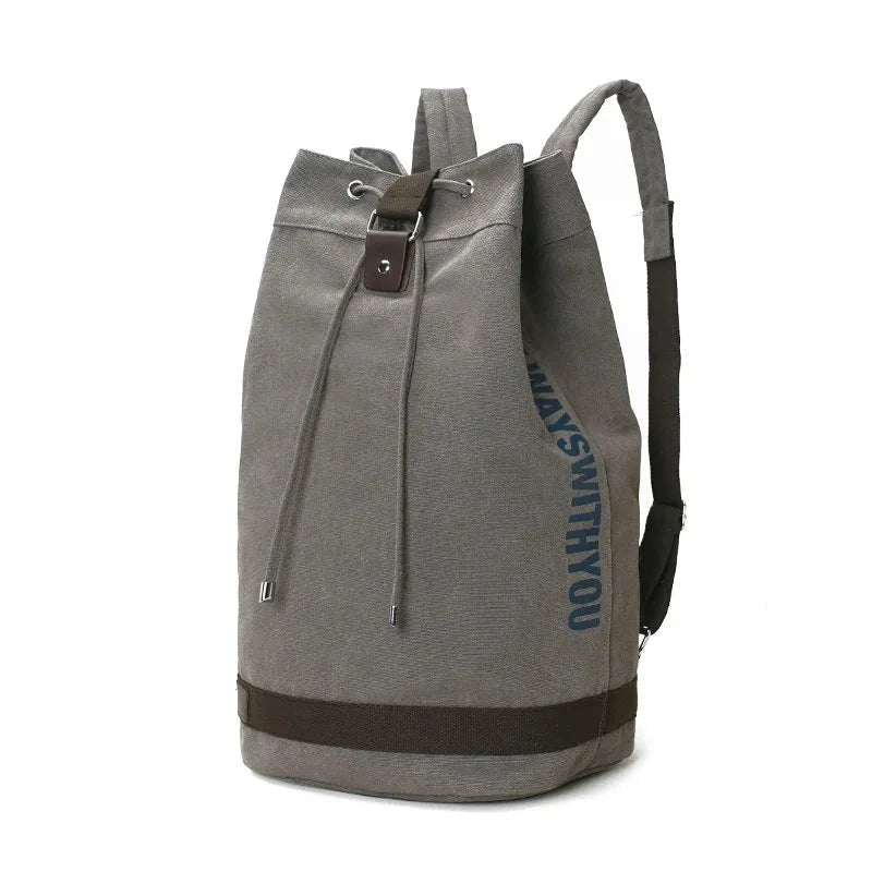 Sac à dos gris avec grand compartiment intérieur spacieux