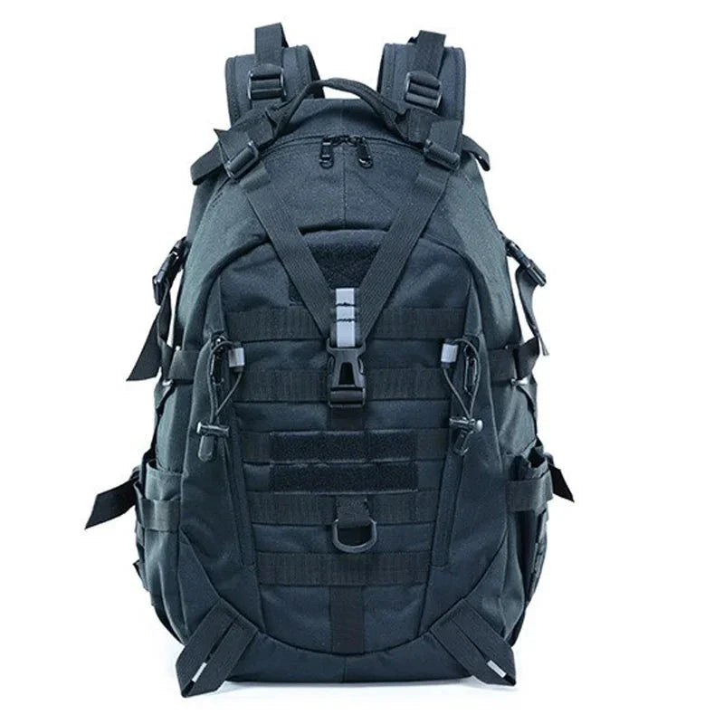 Sac à dos noir en nylon, style urbain et moderne
