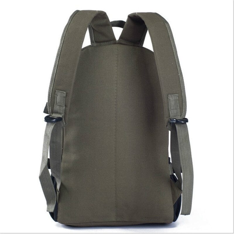 Compartiments intérieurs du sac à dos en toile canvas