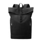 Sac à dos noir en toile avec design minimaliste