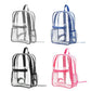 Sac à dos transparent en PVC avec poche avant zippée