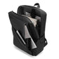 Sac à dos noir avec port USB intégré, vue de face