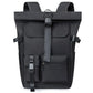 Sac à dos noir imperméable avec design moderne