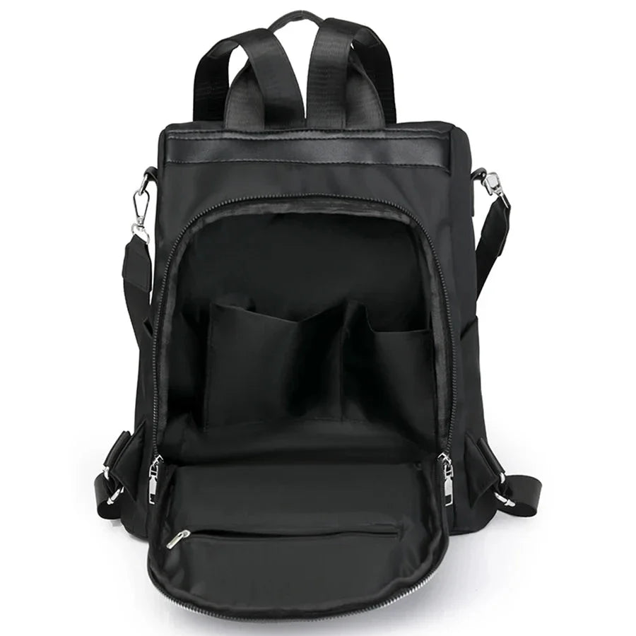 Sac à dos élégant, fermeture sécurisée au dos