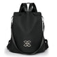 Sac à dos noir, fermeture sécurisée et design urbain