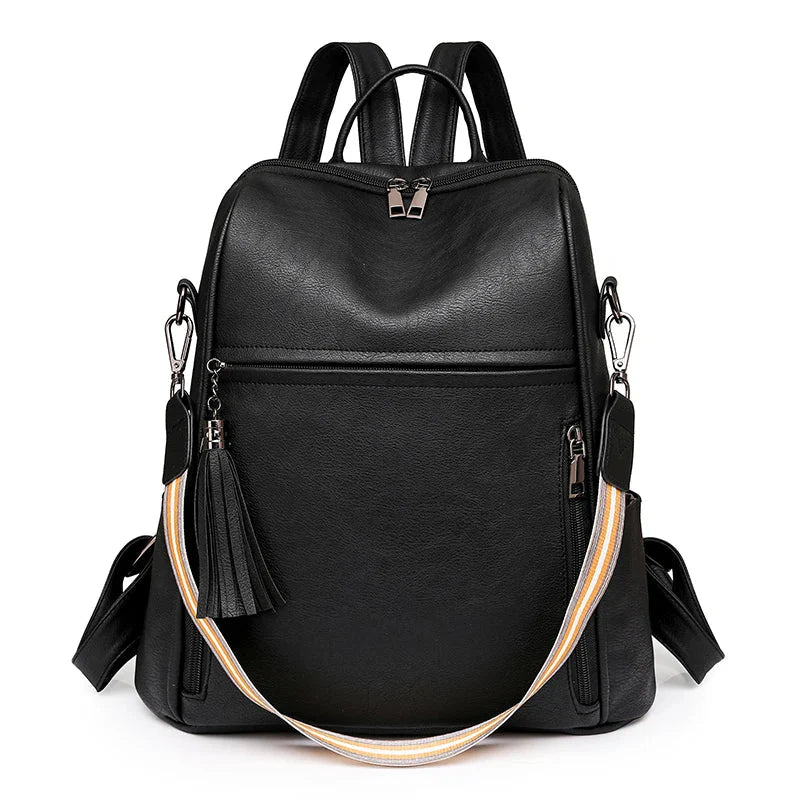 Sac à dos noir élégant avec bandoulière pratique