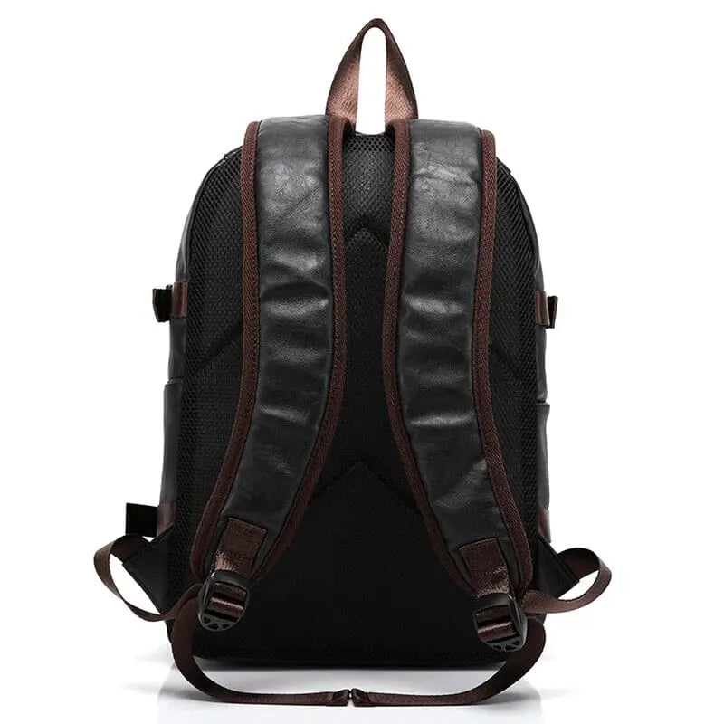 Vue de profil du sac à dos étanche noir