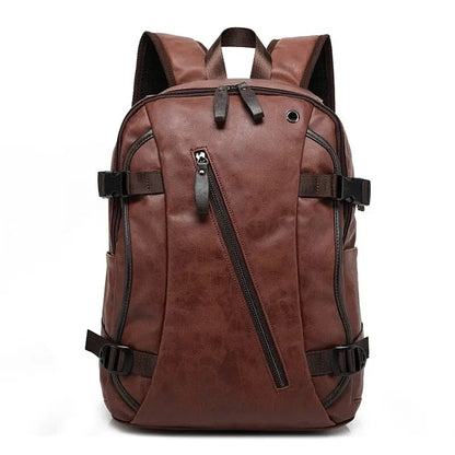 Vue arrière du sac à dos marron clair