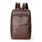 Sac à dos vintage marron foncé en matière résistante
