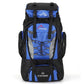 Sac à dos 80L bleu, conçu pour la randonnée