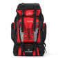 Sac à dos 80L rouge, parfait pour le trekking