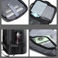 Sac à dos rigide avec port USB intégré, vue de face