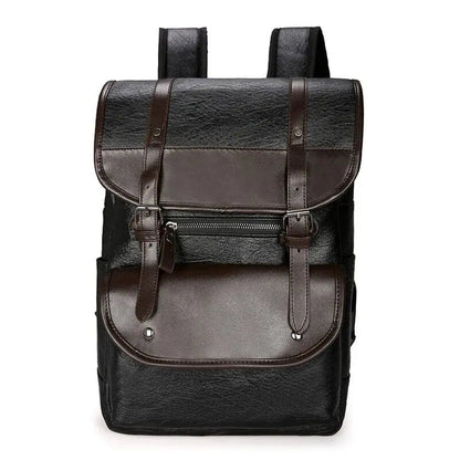 Sac à dos noir au style rétro posé sur une chaise