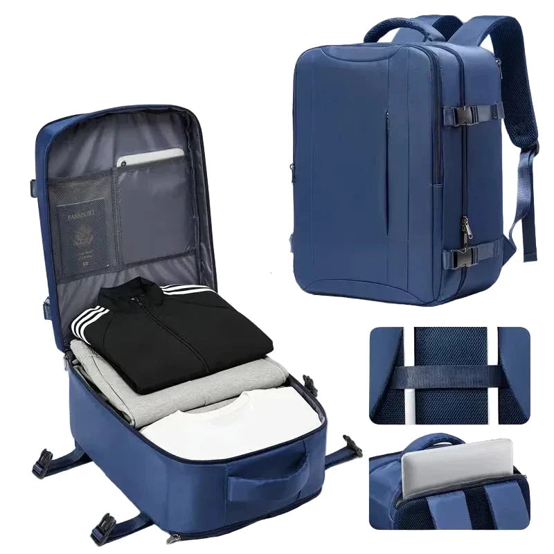 Sac à dos bleu marine avec espace pour ordinateur portable