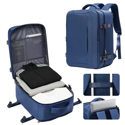 Sac à dos bleu marine avec espace pour ordinateur portable