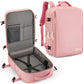 Sac à dos rose avec port USB intégré sur le côté