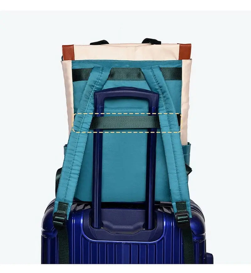 Détail du tissu imperméable du sac à dos urbain