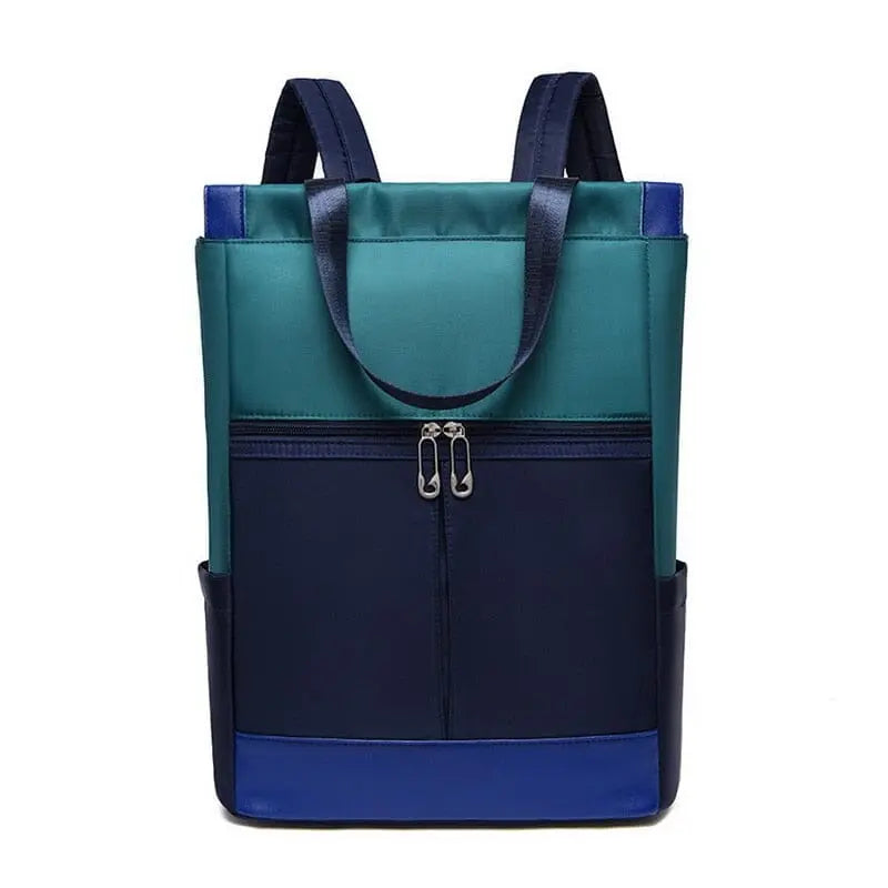 Sac à dos bleu foncé avec bretelles ajustables