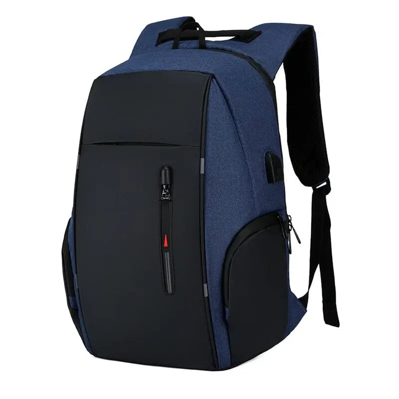 Sac à dos bleu avec plusieurs compartiments