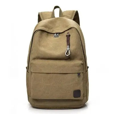 Sac à dos camel en toile, parfait pour les escapades urbaines