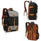 Sac à dos ouvert montrant compartiments internes et espace chaussures