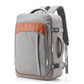 Sac à dos gris avec poche pour ordinateur portable