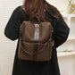 Sac convertible, détails des fermetures éclair