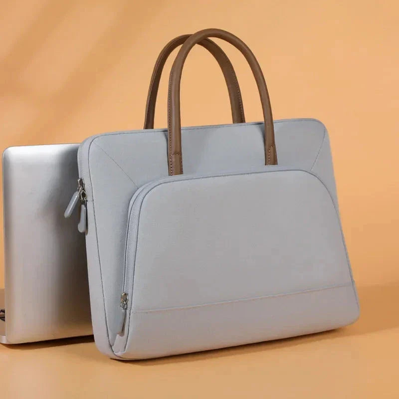 Sac à main gris pour ordinateur portable 12-13 pouces