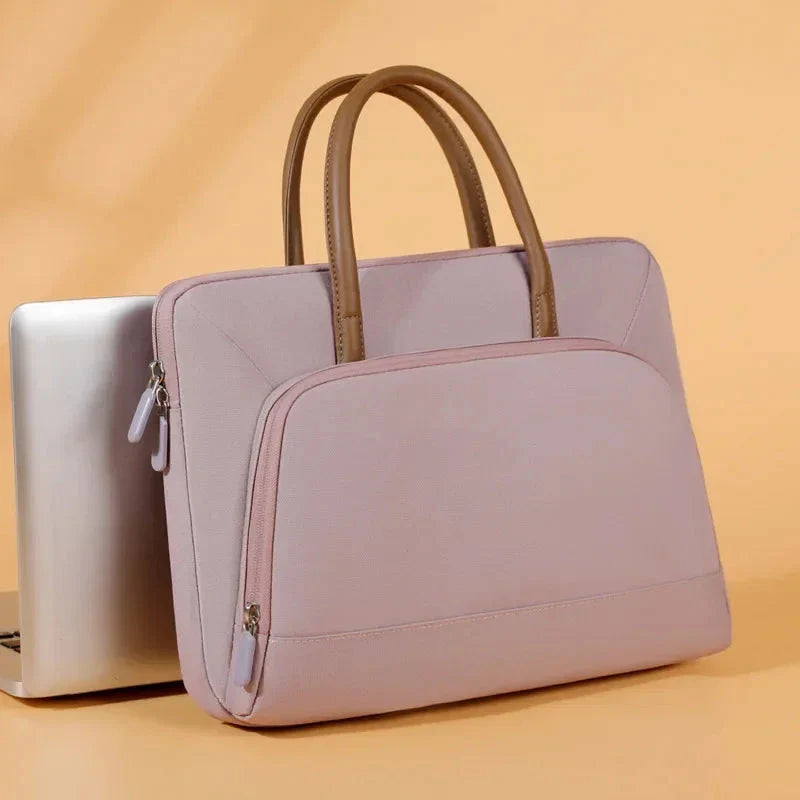 Sac à main rose pour ordinateur 14-15.4 pouces, design tendance