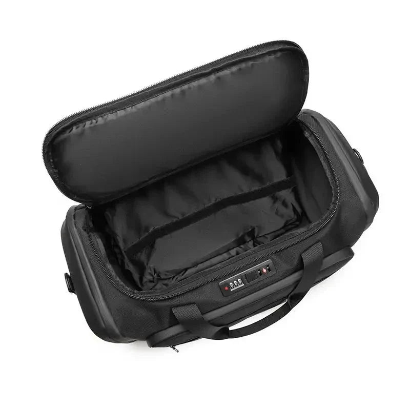 Vue intérieure du sac montrant les compartiments organisés