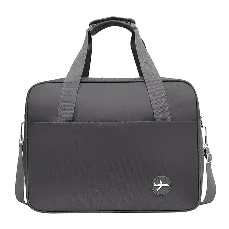 Sac de voyage gris avec poches multiples
