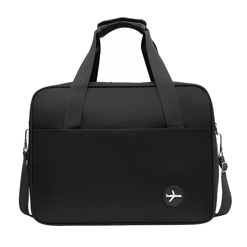 Sac de voyage noir avec bandoulière détachable