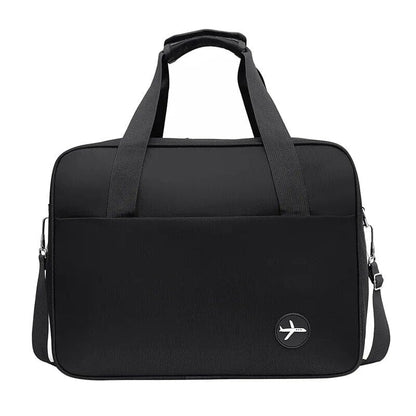 Sac de voyage noir avec bandoulière détachable