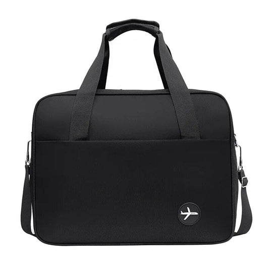 Sac de voyage noir avec bandoulière détachable