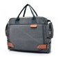 Sac bandoulière gris avec finition en toile texturée