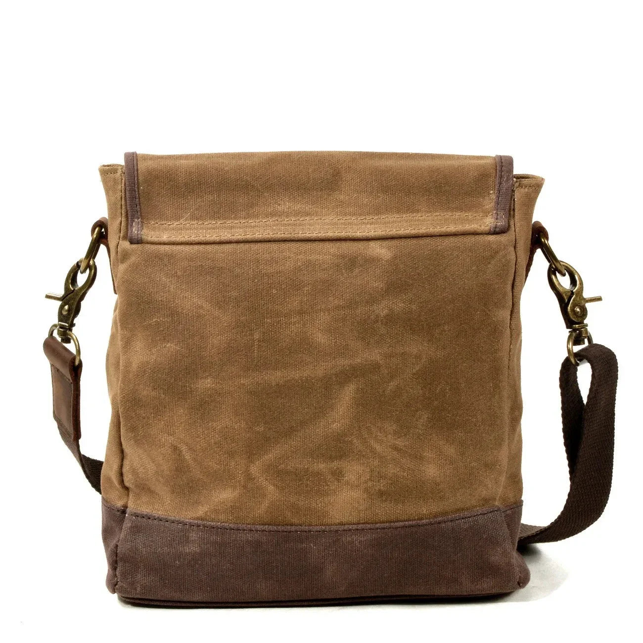 Vue latérale du sac bandoulière en toile canvas