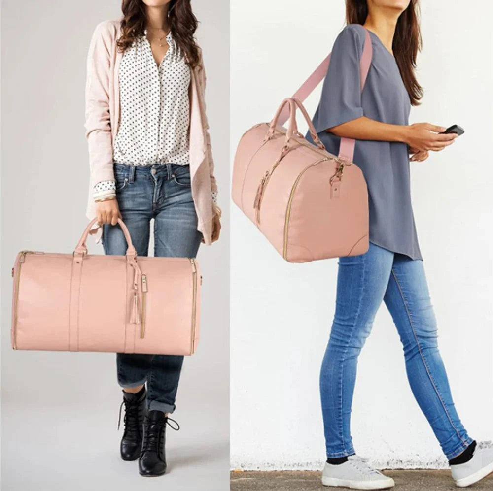 Sac de voyage avec bandoulière ajustable et poignées robustes