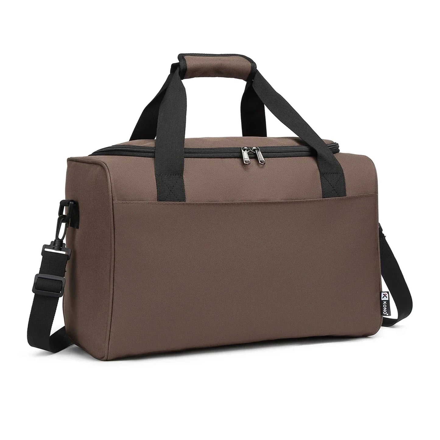 Sac cabine marron avec design robuste et pratique