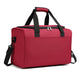 Sac cabine rouge avec plusieurs compartiments accessibles