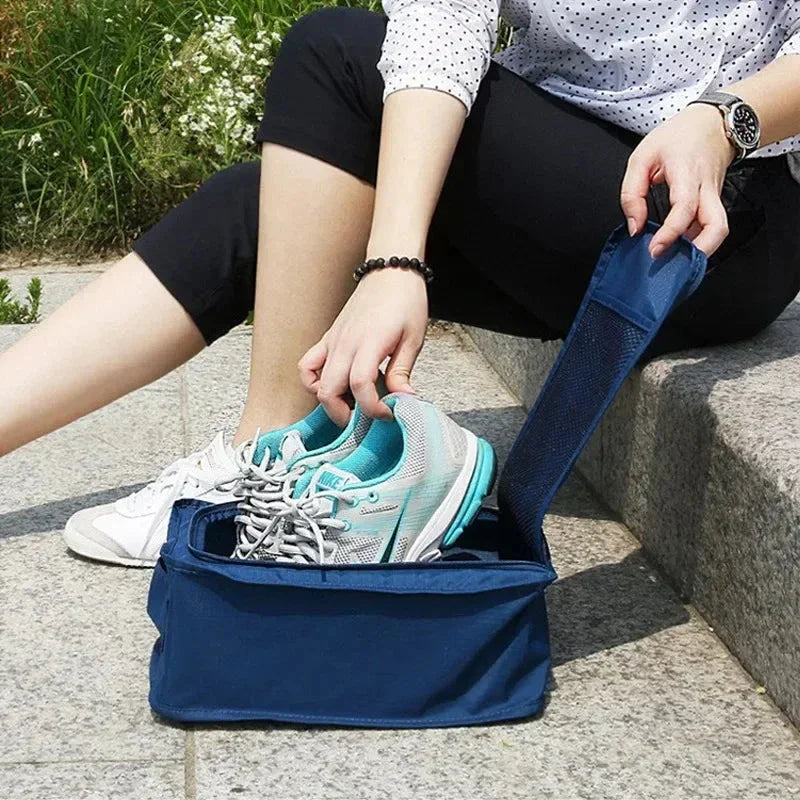 Housse de rangement compacte pour chaussures, vue de côté